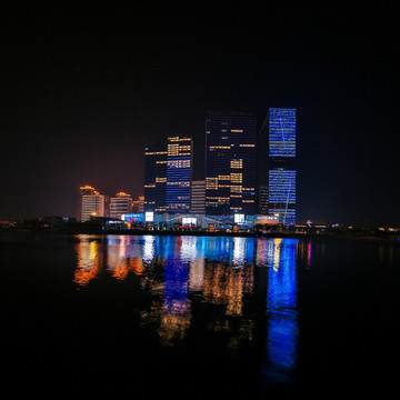 臺(tái)州黃巖區(qū)永寧江夜景